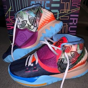 Kyrie 6 preheat heal the world shoes